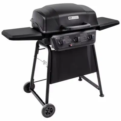 American Gourmet 3 Burner Liquid Propane Grill Black Outdoor Cooking