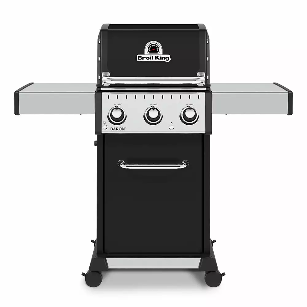 Broil King Baron 320 Pro 3-Burner Natural Gas Grill 32000 BTU Black