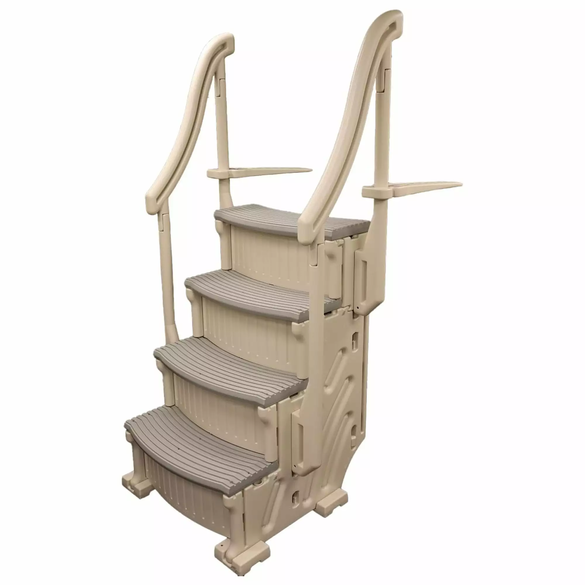 Confer Plastics CCX-AG 4 Step Above Ground Pool Ladder Stair Entry System Complete