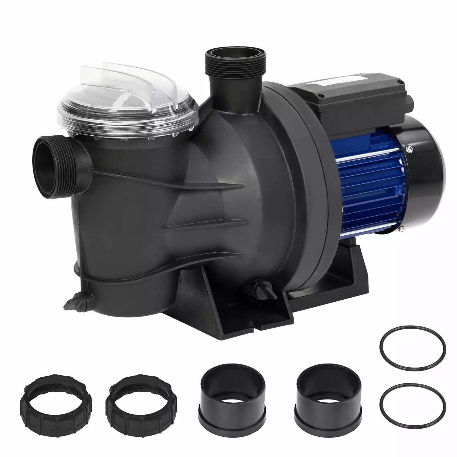 1.1HP Single Speed /Above Ground Pool Pump 800W 115V 3962GPH High Flow Primming Filter Basket 1