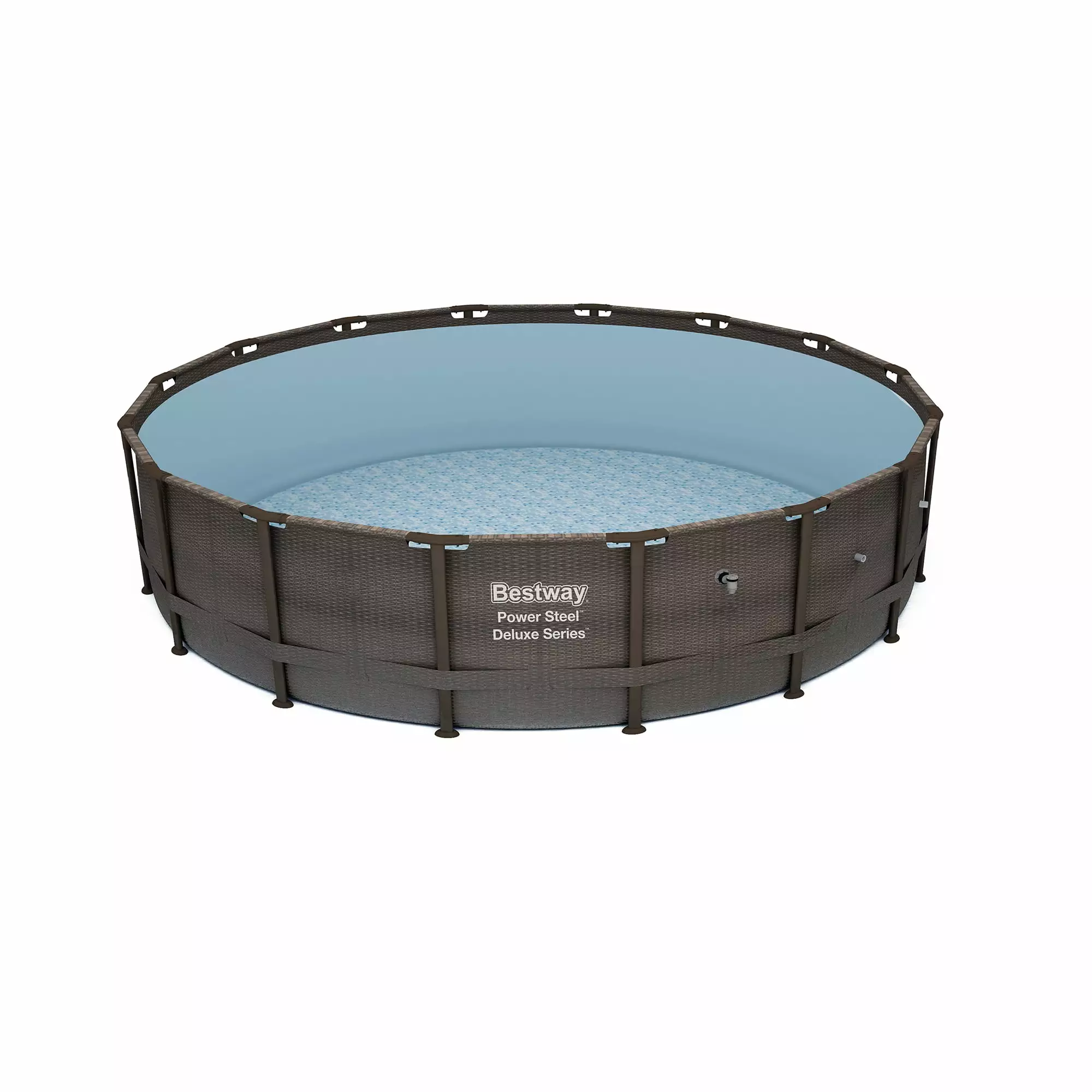 Bestway Power Steel 14' x 42 Round Above Ground Outdoor Swimming Pool Set 13ft