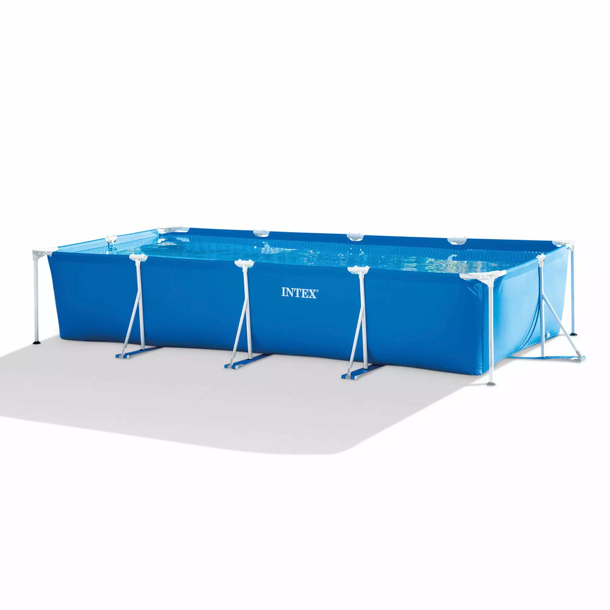 Intex 14.75' x 33 Rectangular Frame Above Ground Outdoor Swimming Pool 14