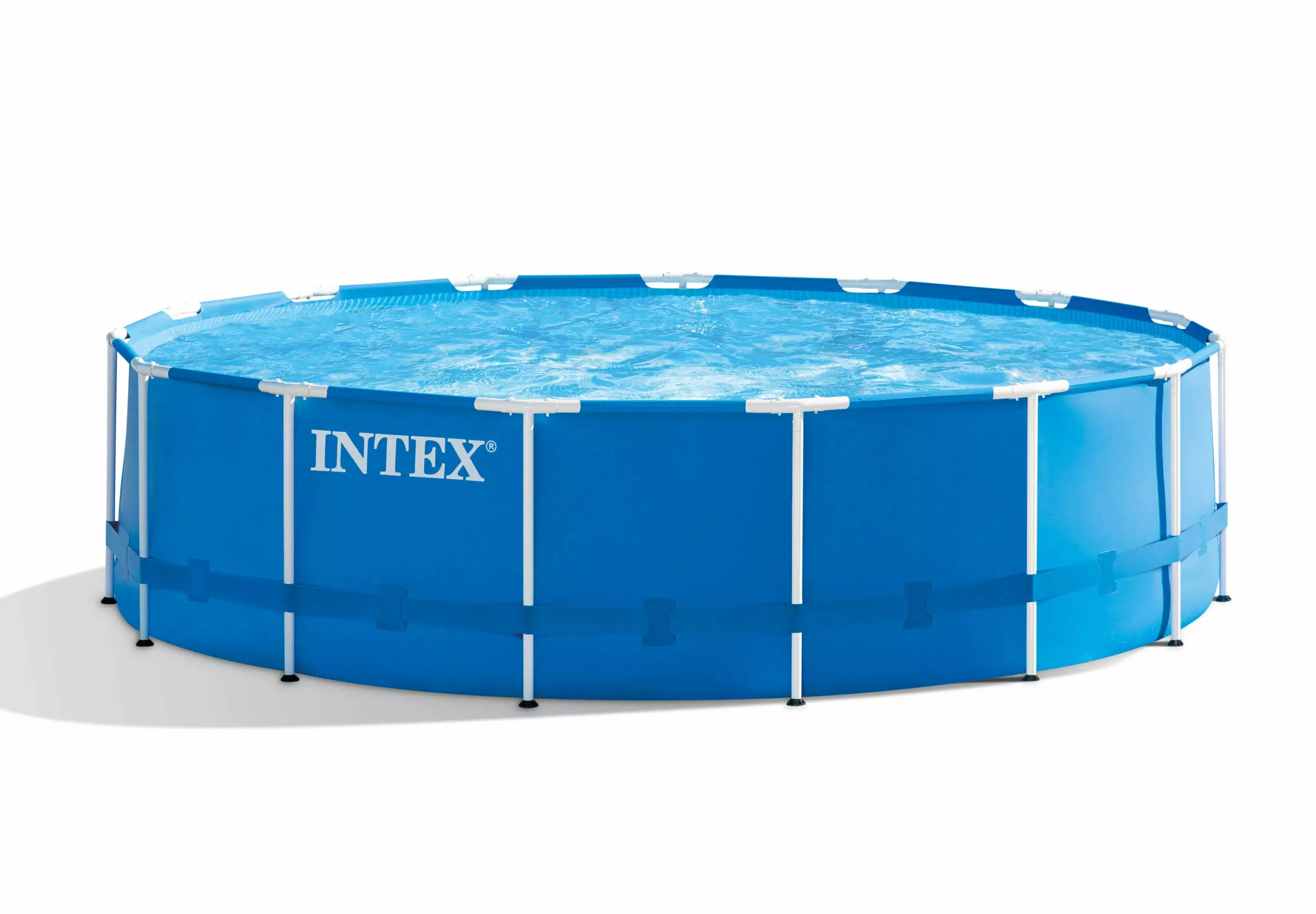 Intex 15ft x 48in Metal Frame Above Ground Pool Filter Pump 15
