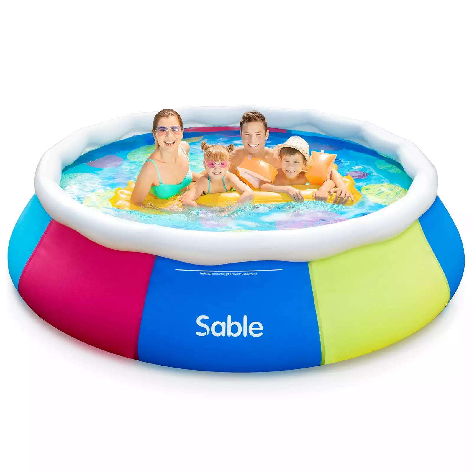 Sable Inflatable Swimming Pool 10ft x 30in Fast Set Above Ground Pool Kids Adults Toddlers Summer Backyard 10ft