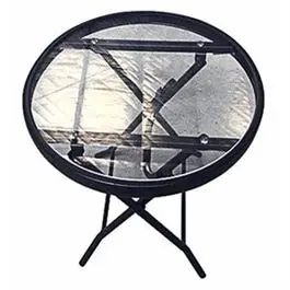 Marbella Side Table, Steel, 16-. Round - Modern Indoor Outdoor Accent Table Four Seasons Courtyard