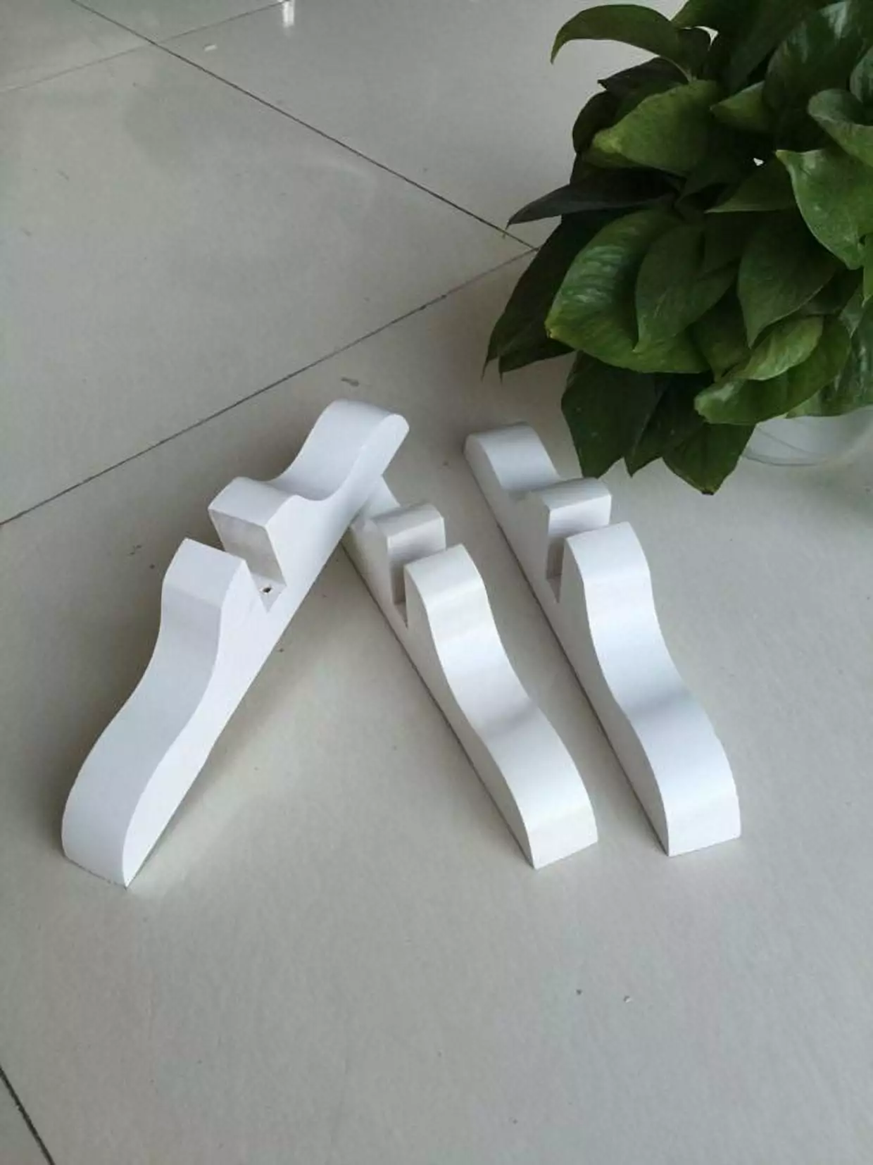 Hemoton 2pcs Room Divider Stand Screen Panel Feet Room Divider Bracket Partition Base