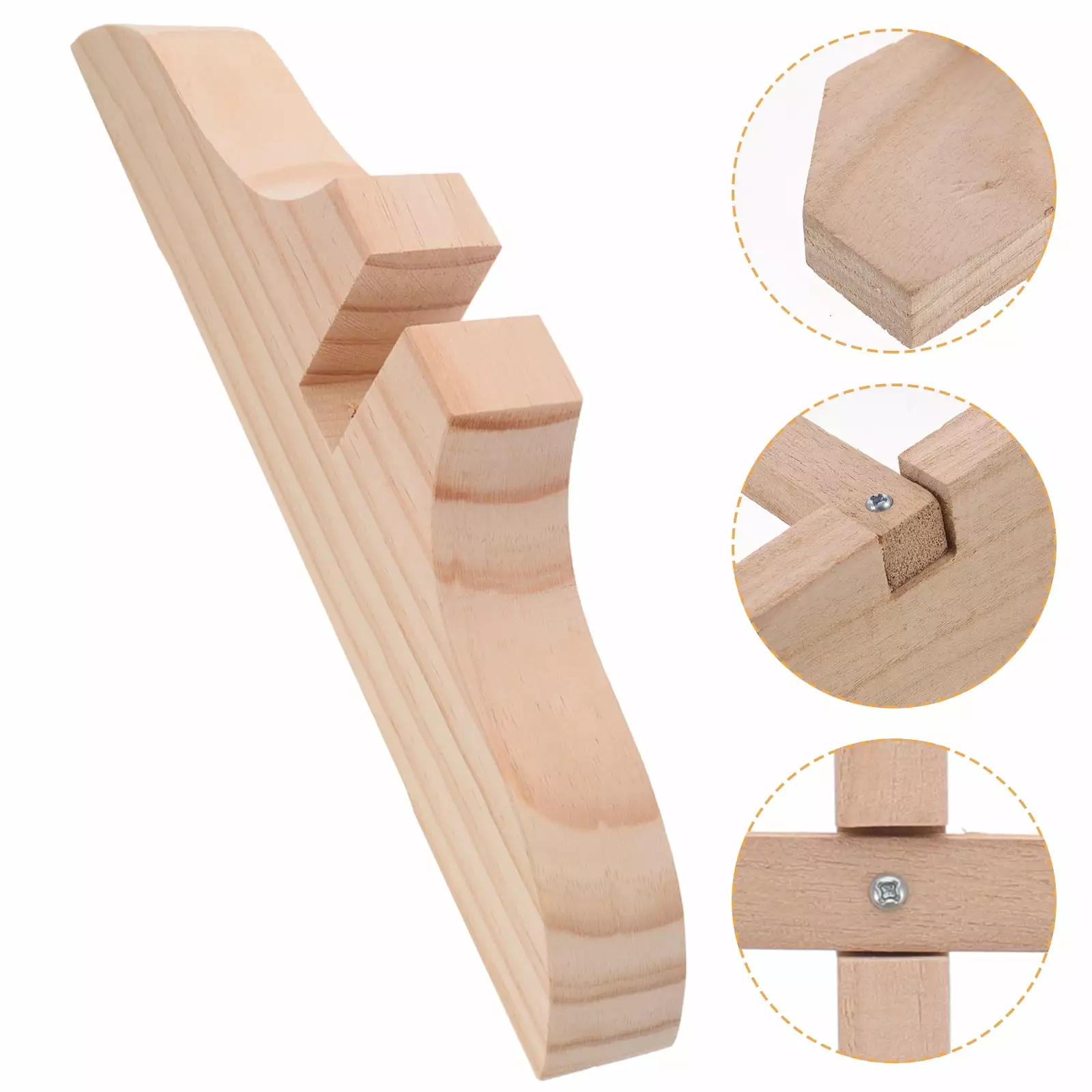 Koolleo Divider Stand Wooden Divider Base Screen Feet Home Divider Standing Base