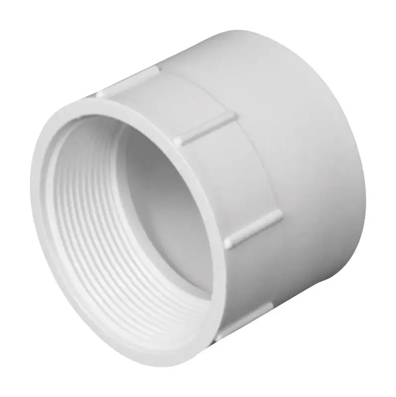 Charlotte Pipe Schedule 40 4 Hub X 4 D FPT PVC Adapter 10 pk