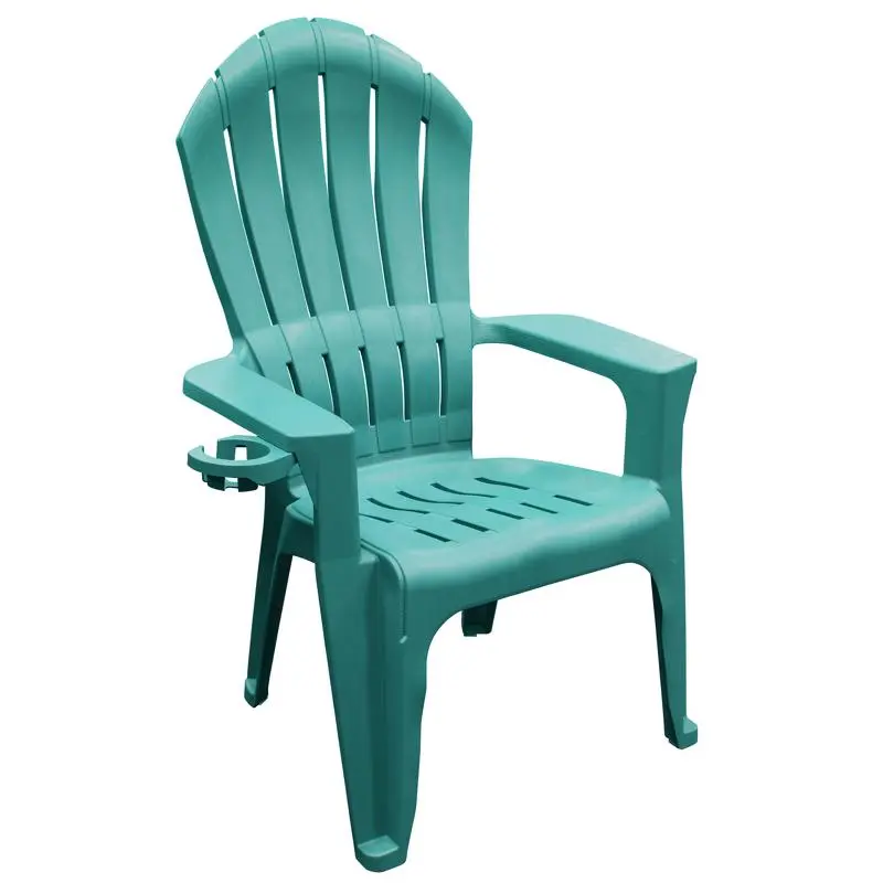 Adams Big Easy Teal Resin Frame Adirondack Chair Outdoor Furniture