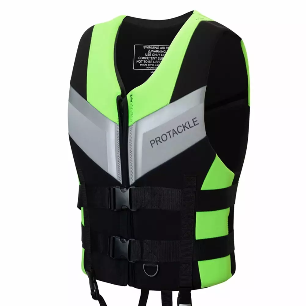 Adult Swim Vest Lightweight Adjustable Life Jacket Men Women Safety Floating Foam Aid L