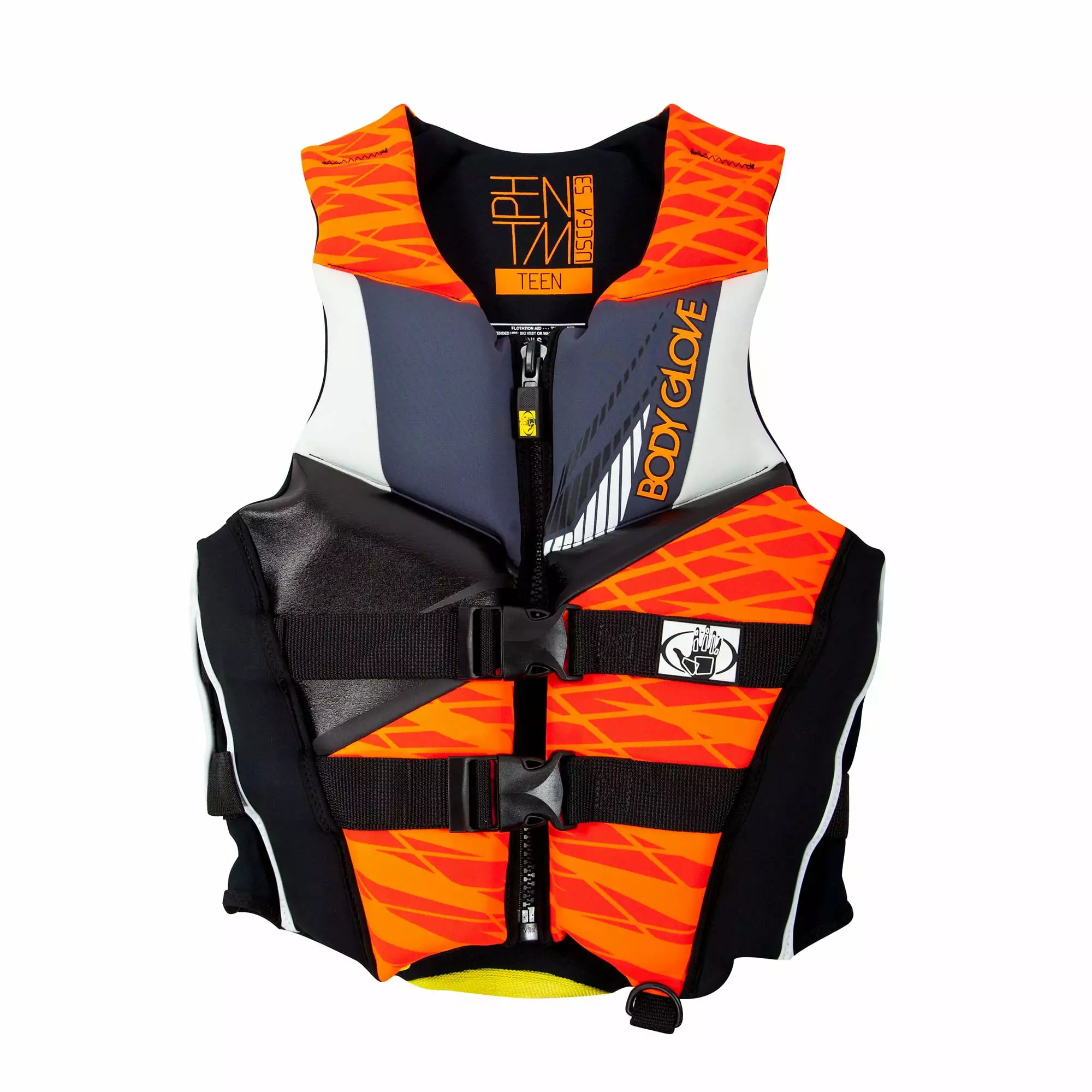 Body Glove Phantom USCGA Neoprene Protective Life Vest 2X Large Orange Black
