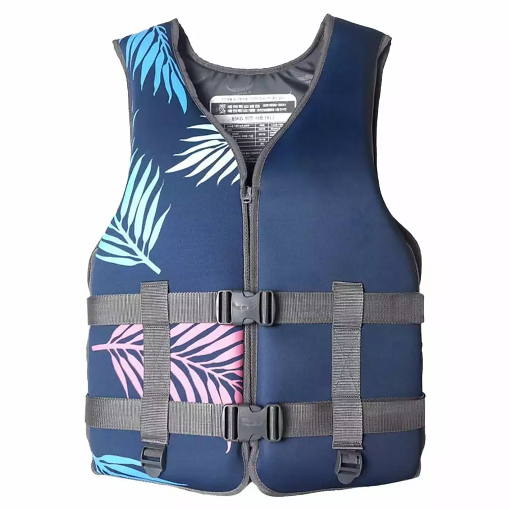DTOWER Adult Buoyancy Safety Vest Portable Life Jacket Water Ski Swimming Fishing Boating Kayak L