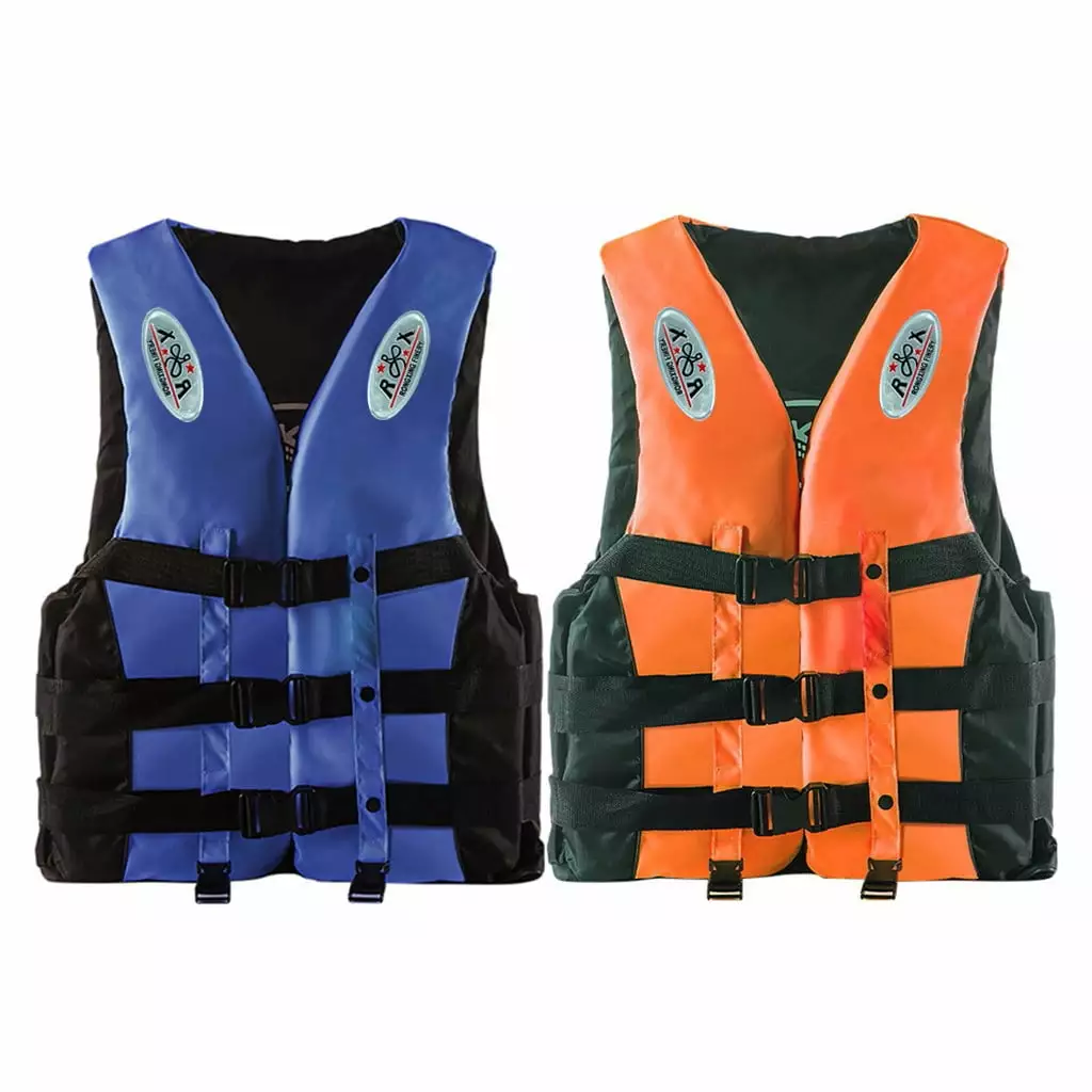 EQWLJWE 2PC Adults Life Jacket Aid Vest Kayak Ski Buoyancy Fishing Watersport