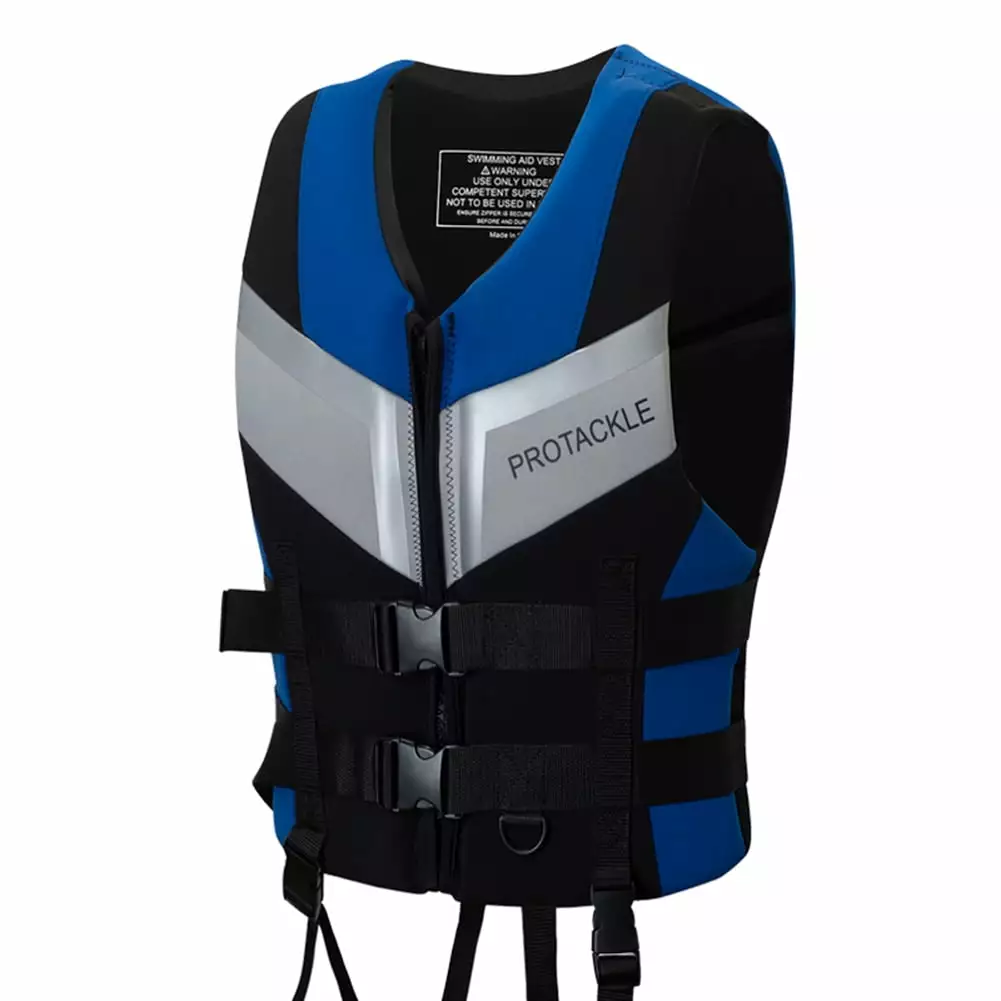 SUNHUFA Adults Neoprene Vest Water Sports - Blue XXL Boating Safety Jacket 3xl