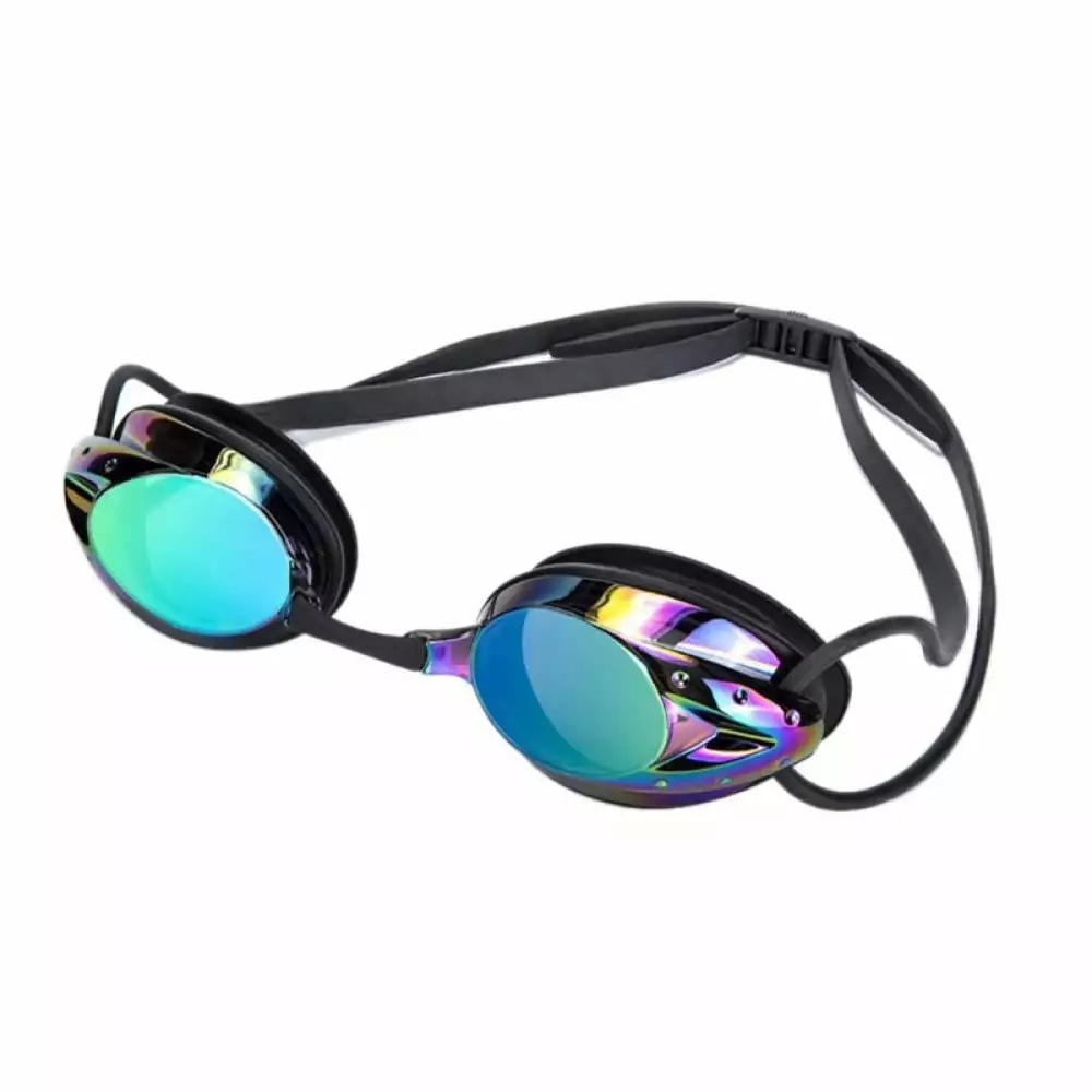 Adjustable Anti-Fog UV Protection No Leaking Swimming Goggles Mirror Coated Lens Adults Kids Triathlon
