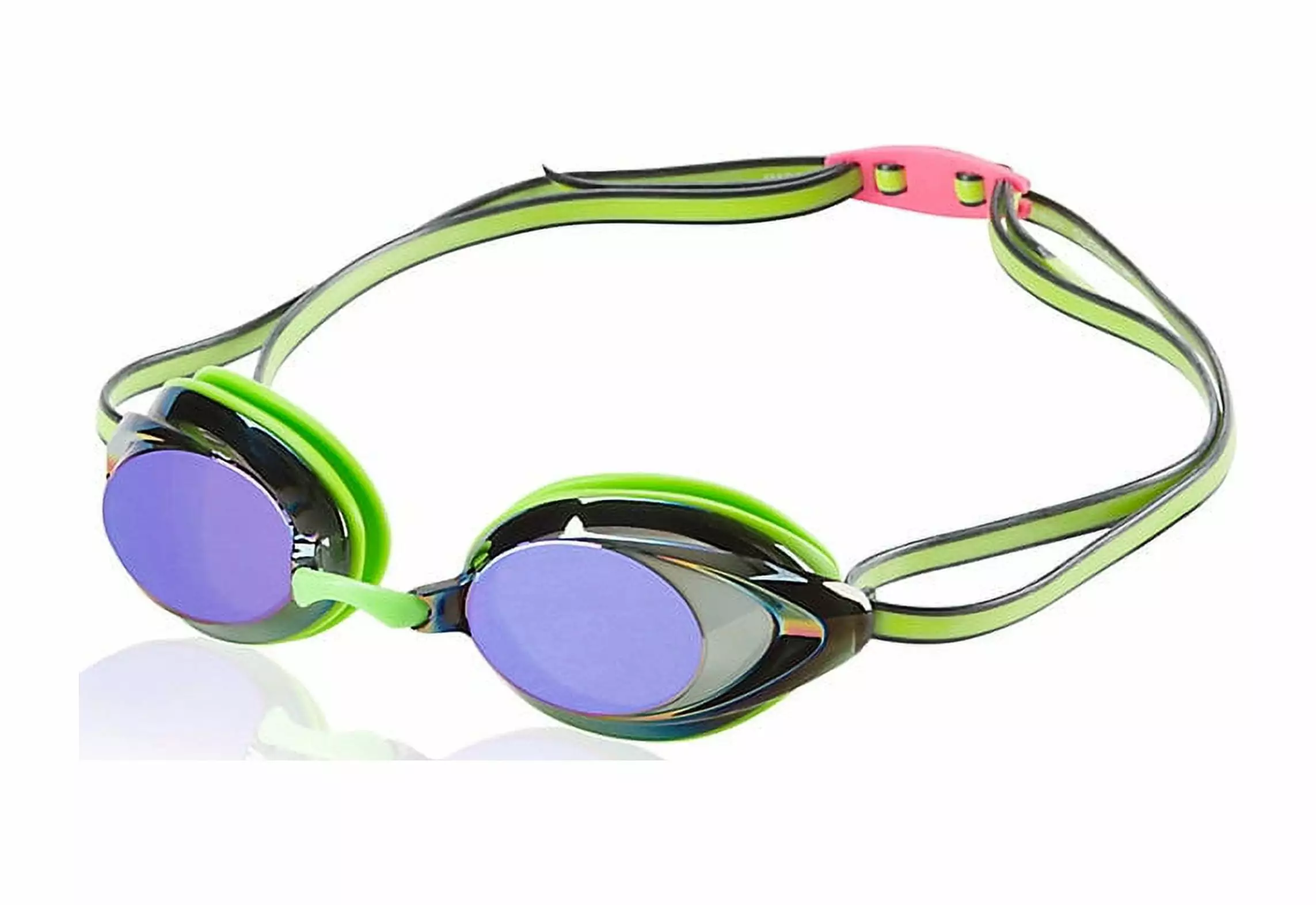 Speedo Unisex Adult Swim Goggles Mirrored Vanquisher 2.0 Key Lime