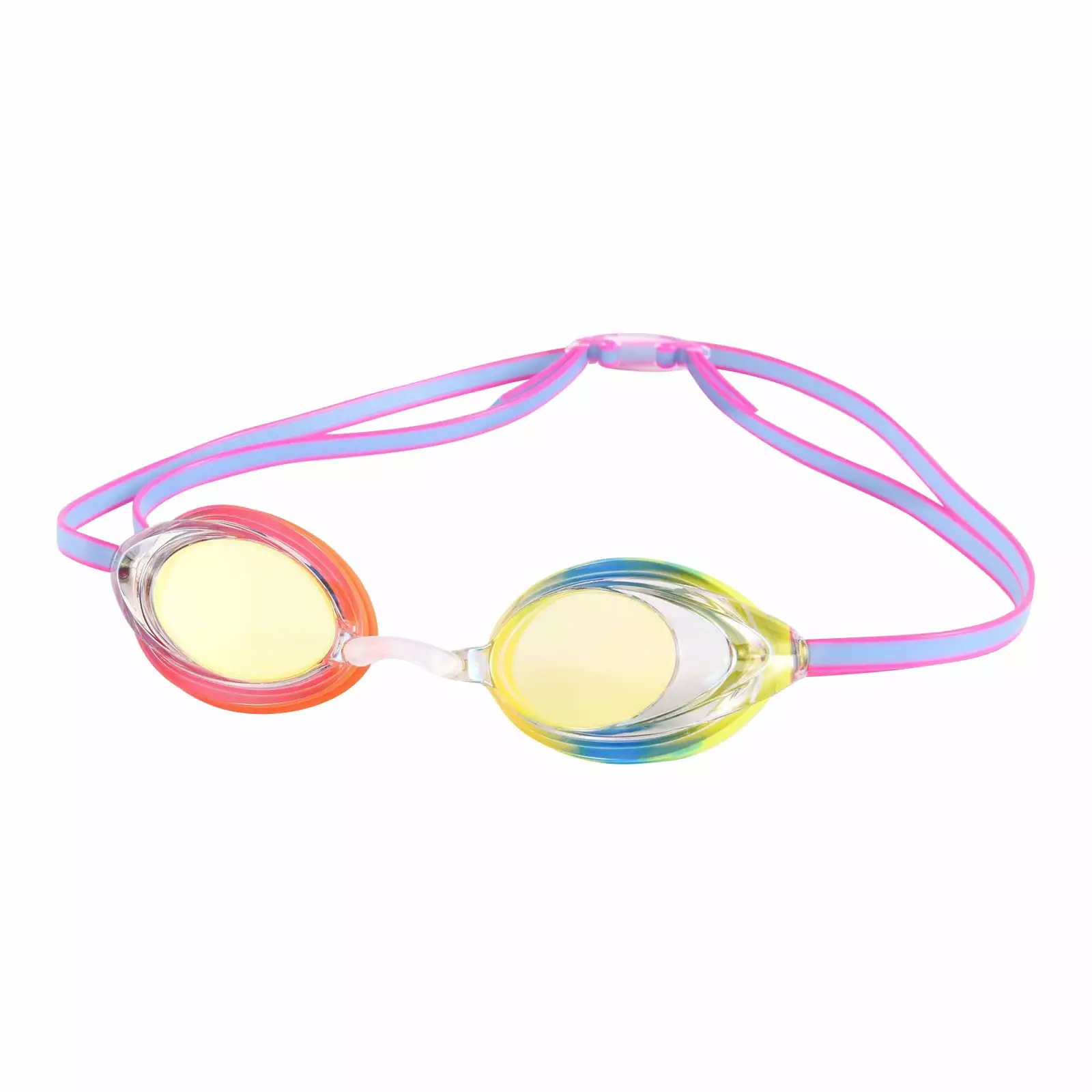 Adult Sunscreen Waterproof Anti-fog Colorful Competition Swimming Goggles