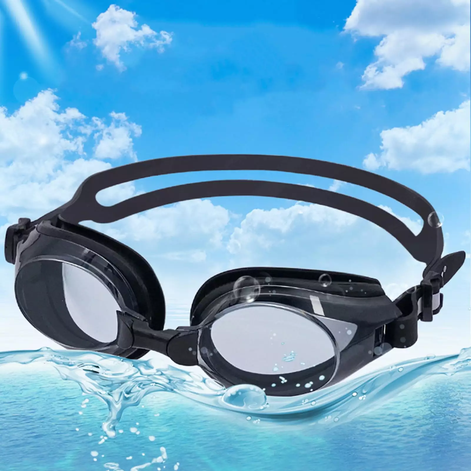 HEVIRGO Unisex Adult Anti-fog Waterproof Swimming Goggles Outdoor Water Sports