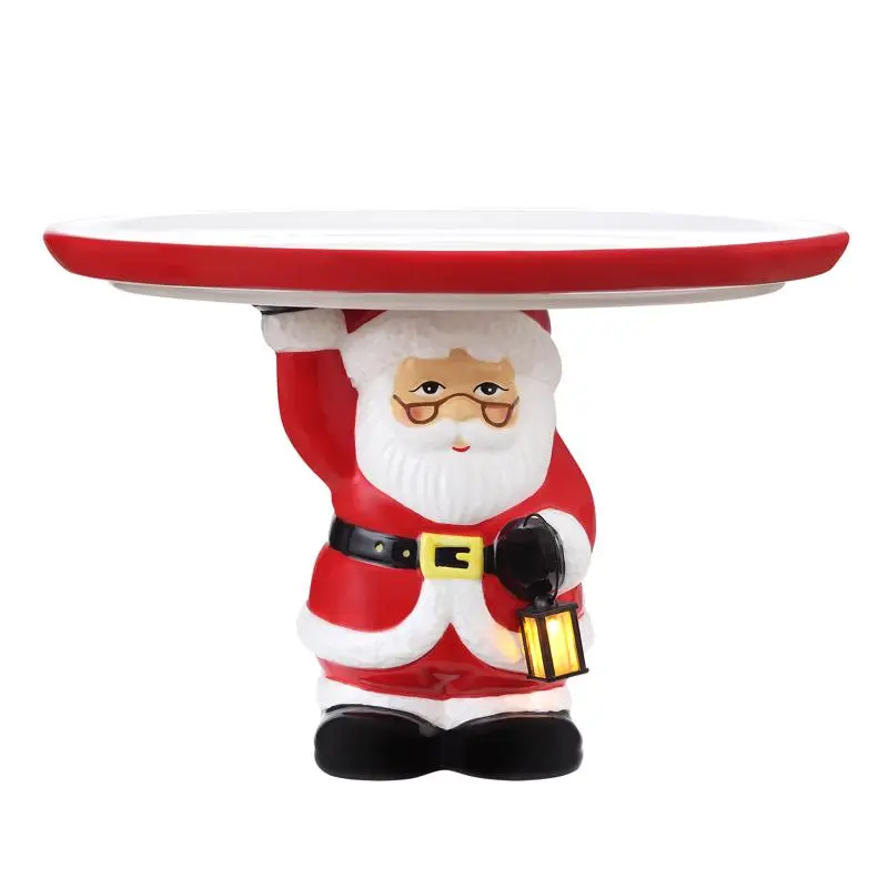 Creative Co-op XS0993 Red and Silver Christmas Tree Calendar Table Decor