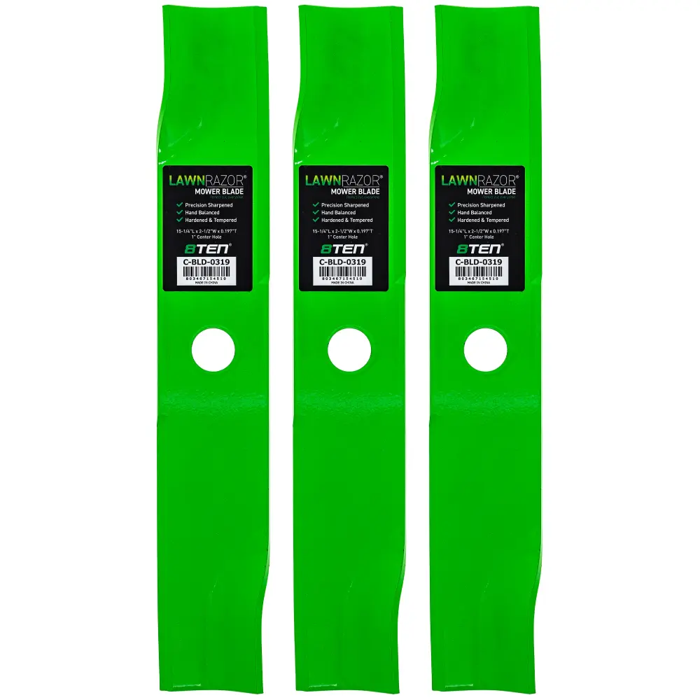 LawnRAZOR High Lift Blade Exmark 103-6380-S 103-6380 | SET THREE