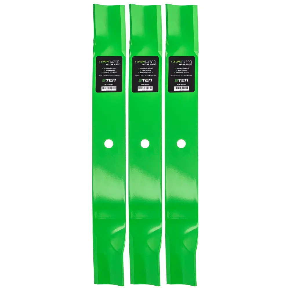 LawnRAZOR High Lift Blade Fantastic Dane Gravely John Deere 112111-03 GDU10232 112243-03 42180B | 3-PACK
