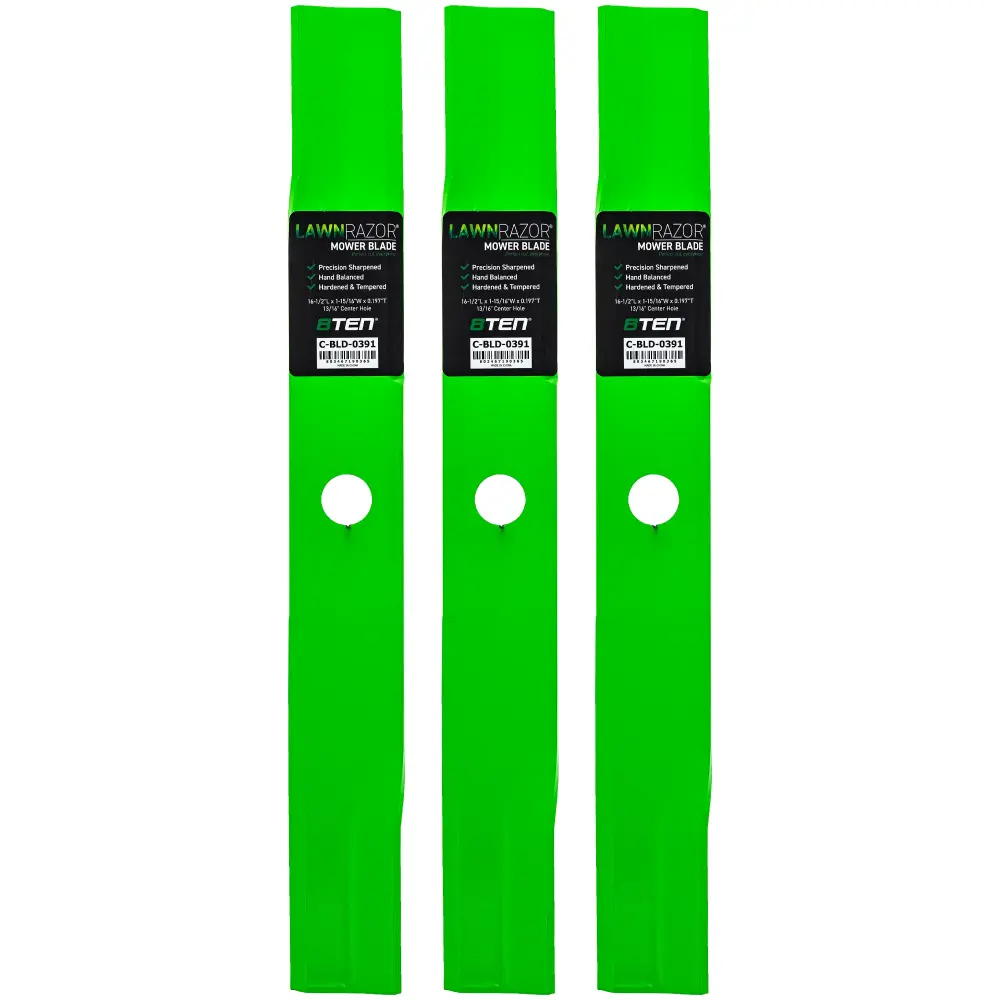 LawnRAZOR High Lift Blade Ferris 1759055YP 1759055S | SET THREE