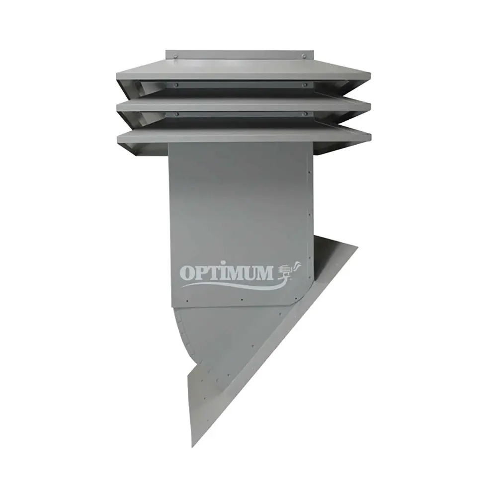 OPTI-A312 Adaptable 3 Wings Roof Attic Ventilator Sloped Roof, Grey