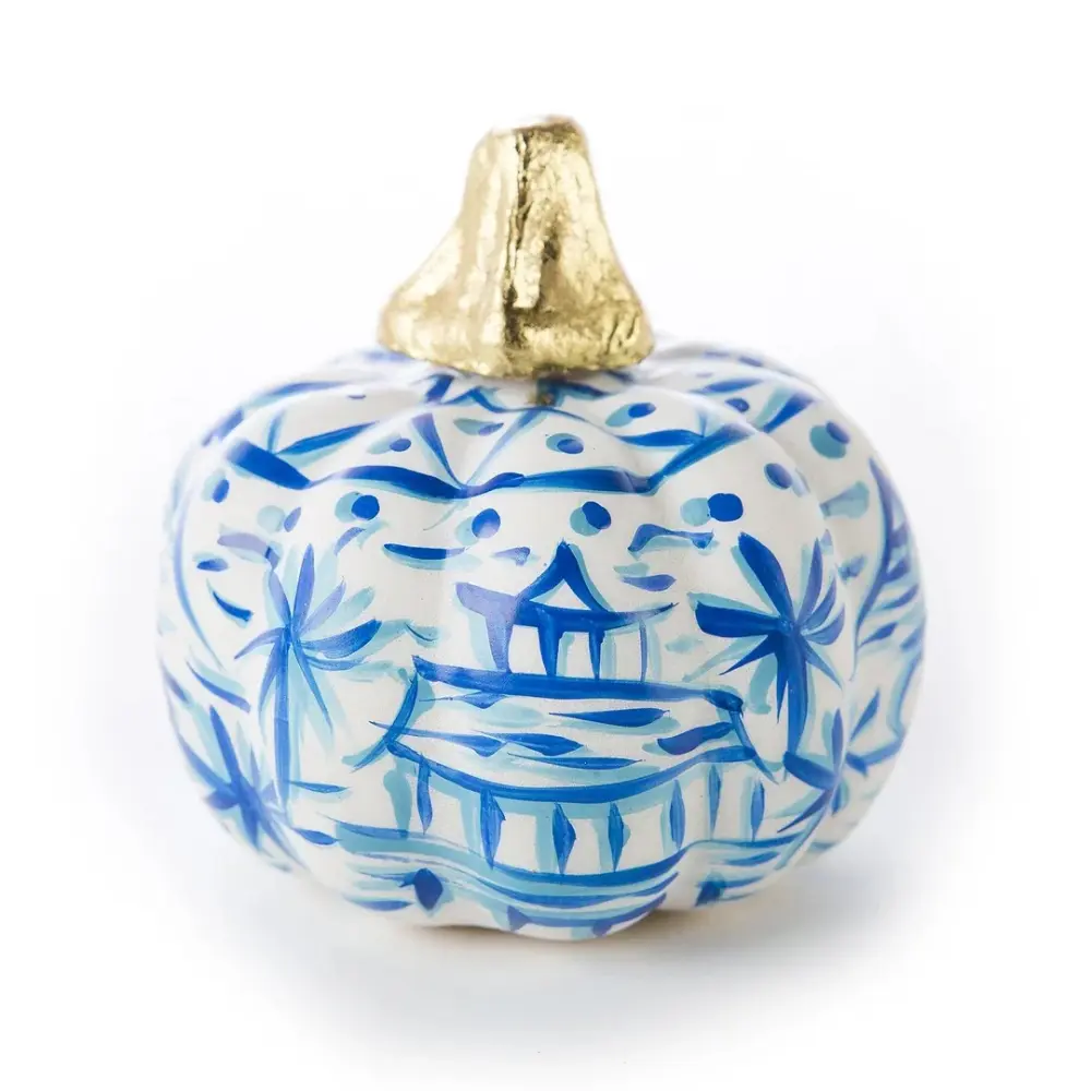 TOMTOM HAND PAINTED 3.25" PUMPKIN