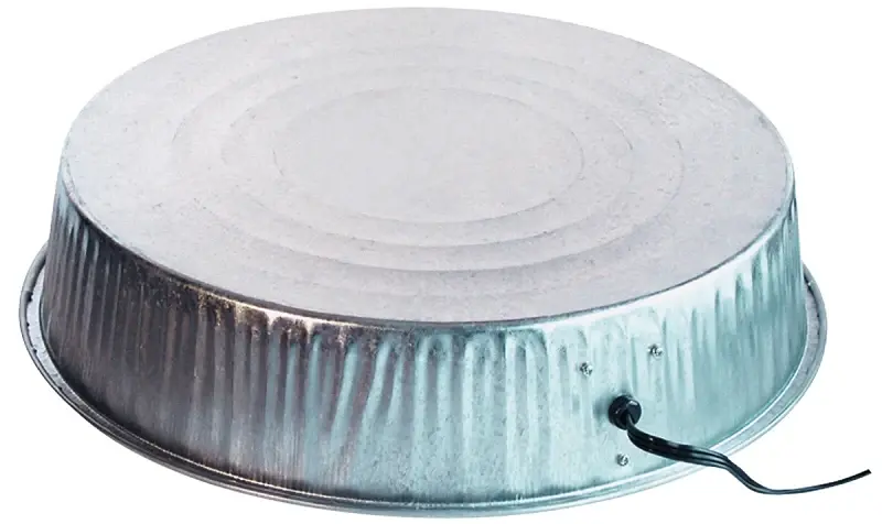 Farm Innovators HP-125 Poultry Base, 16-1/2 Dia, Hardened, Metallic