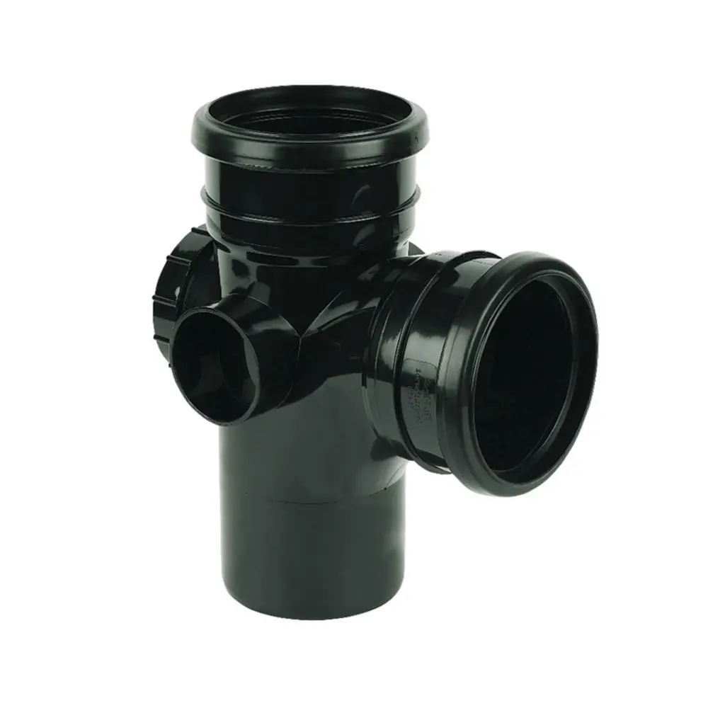 FloPlast 110mm Soil Access Branch 92.5' Degree Midnight