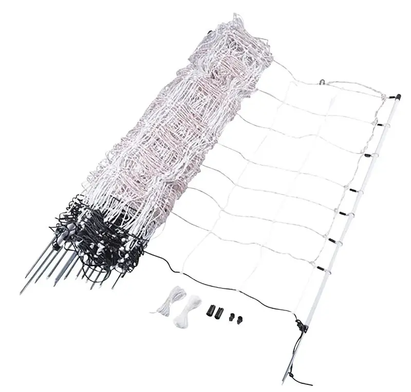 Gallagher A207015 Poultry Netting, 48 L, 164 ft W, 3 Mesh, Synthetic, Black/White