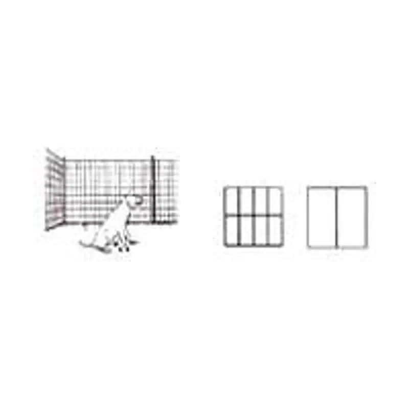 Jackson Wire 10 08 23 29 Welded Garden Fence, 50 ft L, 24 H, 1/2 x 1 Mesh, 16 Gauge, Midnight, Galvanized