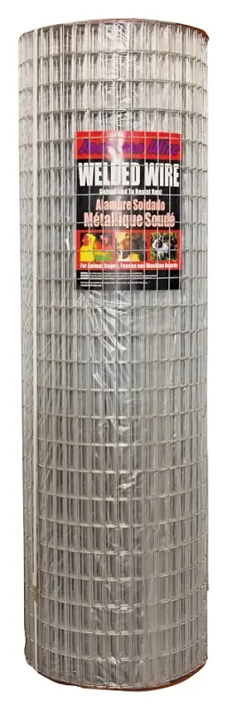 Jackson Wire 10 04 39 14 Welded Wire Fence, 100 ft L, 48 H, 1 x 2 Mesh, 14 Gauge, Galvanized
