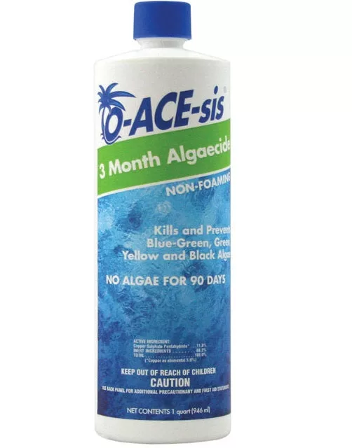 O-ACE-Sis TF05000102OAC 3 Month Algaecide 1 Quart Pool Maintenance