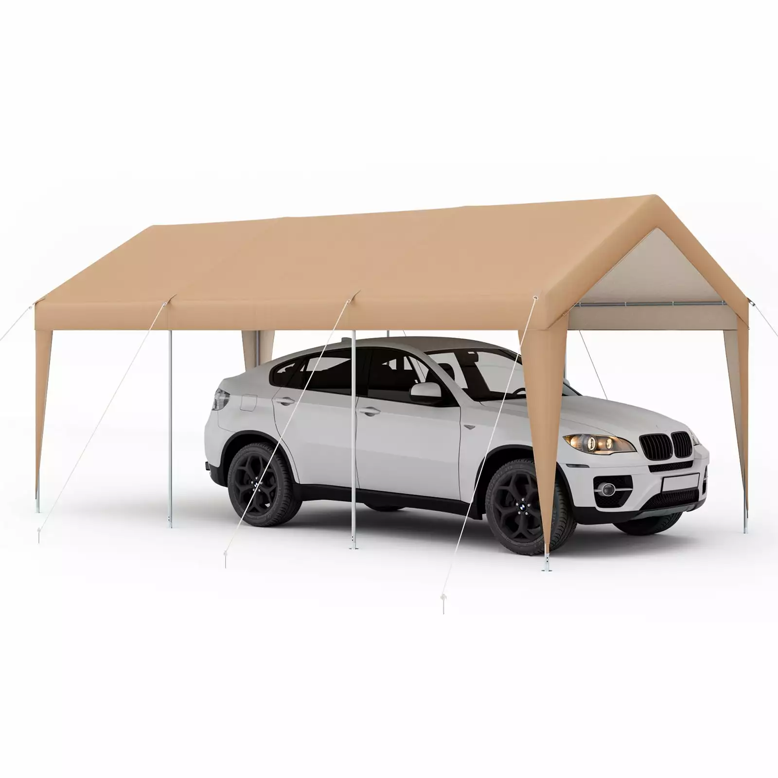 Costway 10x20FT Heavy Duty All-Weather Carport Garage Tent Outdoor Shelter