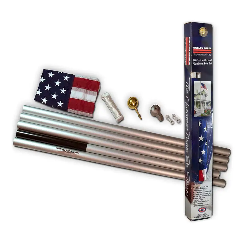 Valley Forge American Flag Kit 36 . H X 60 . W Patriotic Display