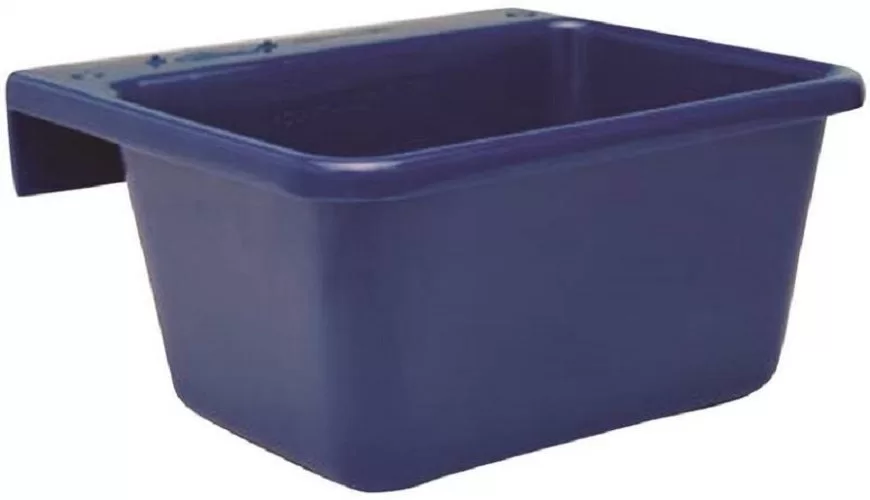Fortex/Fortiflex 1306614 Small Over Fence Feeder 5 Qt Sapphire Blue Pet Feeding