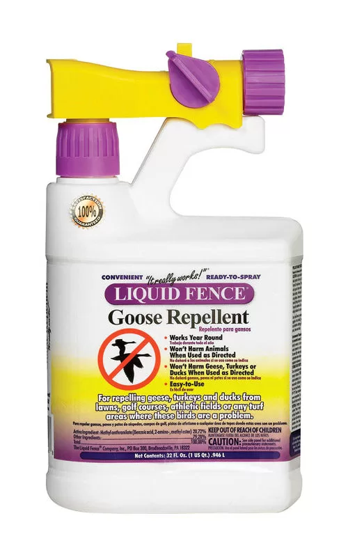 Liquid Fence HG-1466X Goose Repellent Spray 32 Oz Yard Protection