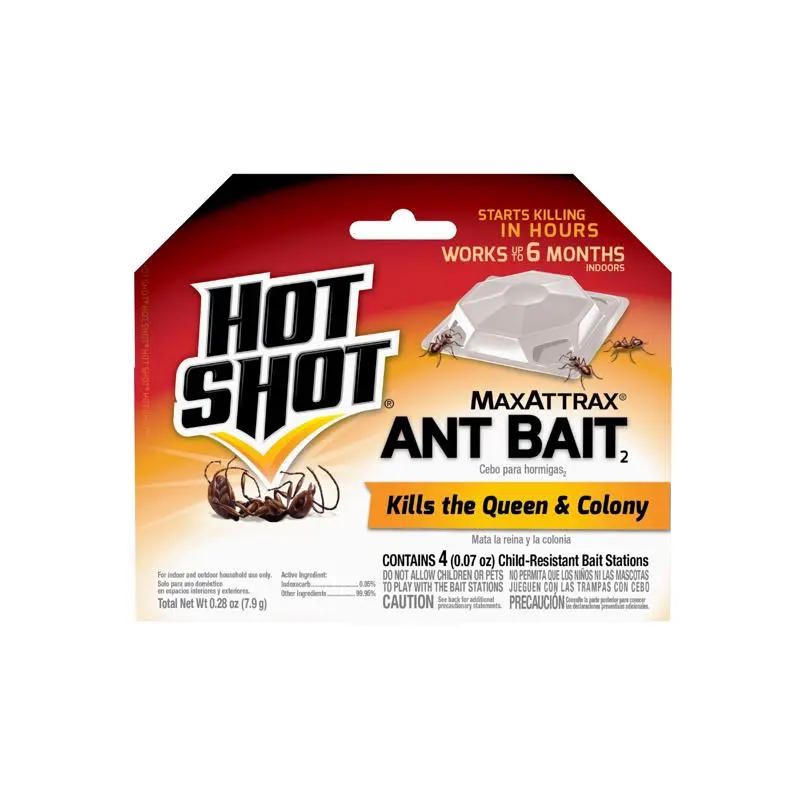 Hot Shot MaxAttrax Ant Bait Killer Pack 12 Indoor and Outdoor Use