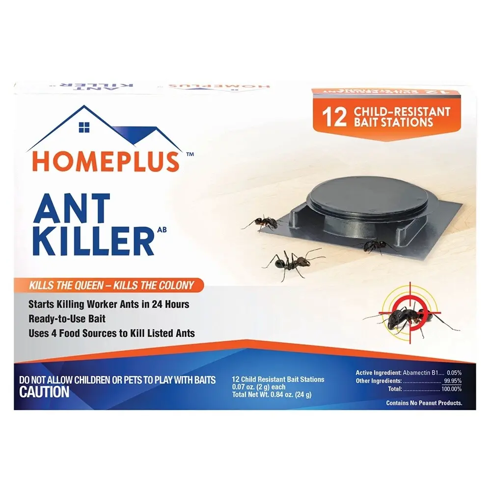 Homeplus Ant Killer 0.07 oz 12-Pack Fast Acting Ant Bait Stations