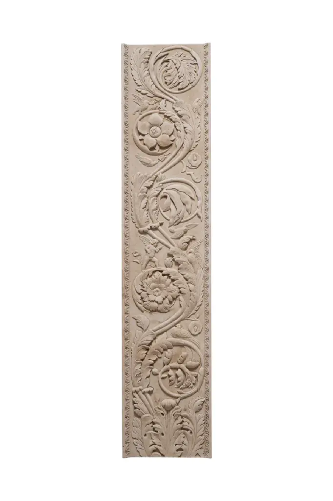 Beige Pilaster Acanthus Decorative Object Met x Eichholtz