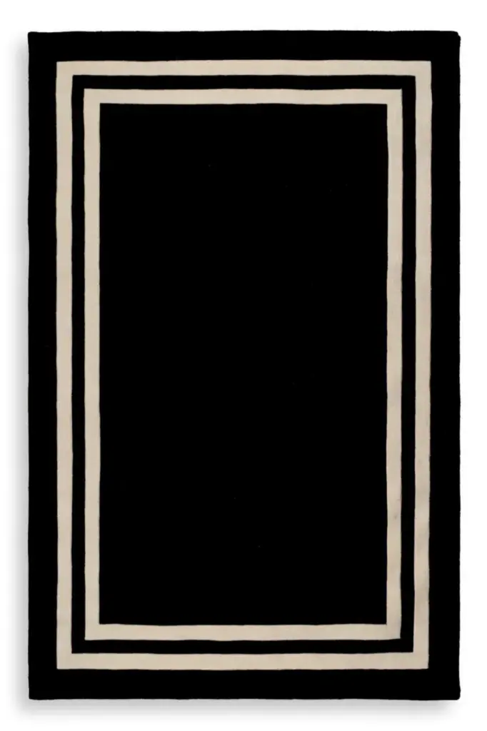 Eichholtz Celeste Black Carpet 7x10 Feet Luxury Area Rug