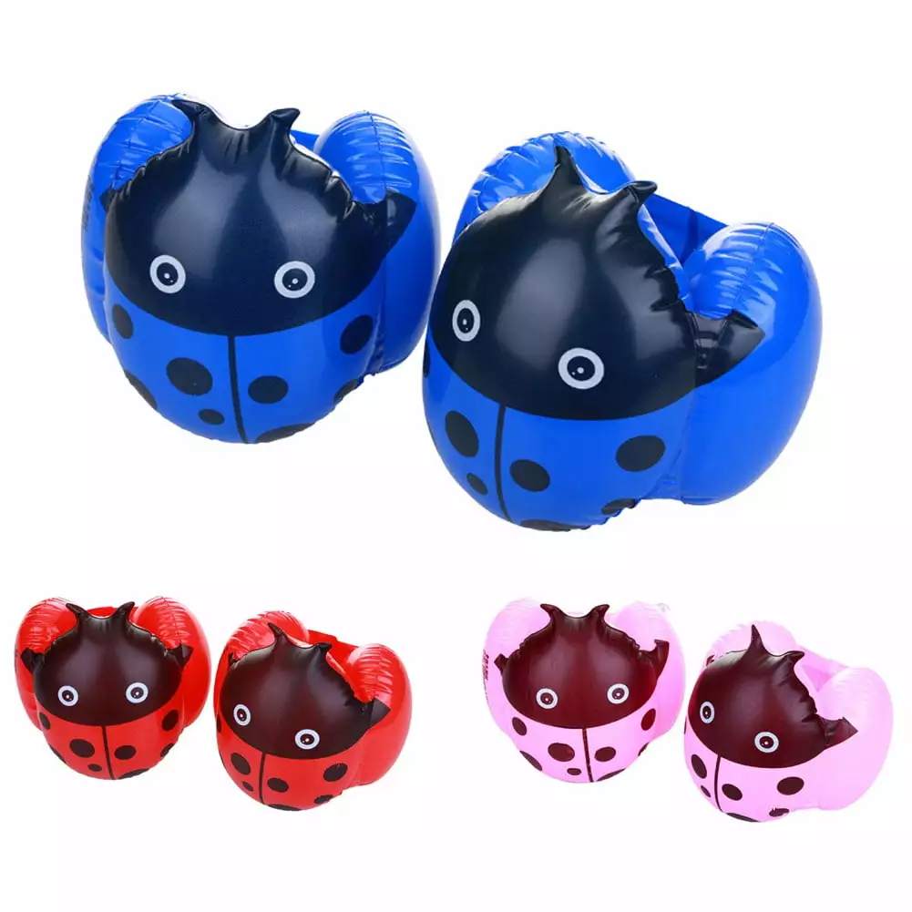 Inflatable Swim Arm Float Rings PVC Water Floater Sleeves Swimming