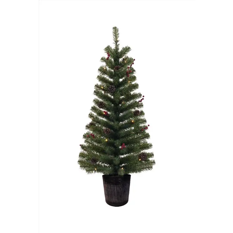 Celebrations 4 Foot Full LED 35 Count Northern Pine Prelit Christmas Tree Color Changing Lights