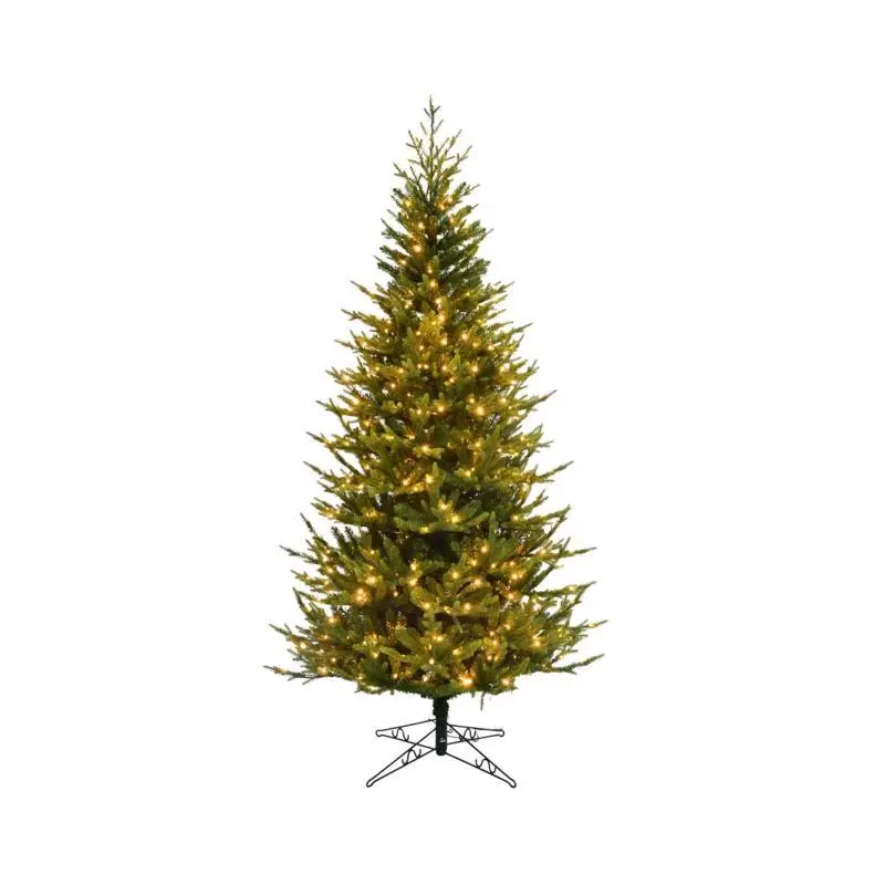 Celebrations 7.5 Foot Slim LED 1200 Count Vermont Spruce Christmas Tree