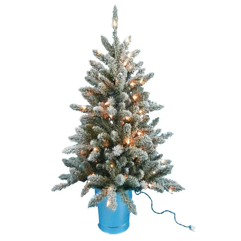 Santas Forest 27336 Pre-Lit Christmas Tree 36 Inches Ready to Display