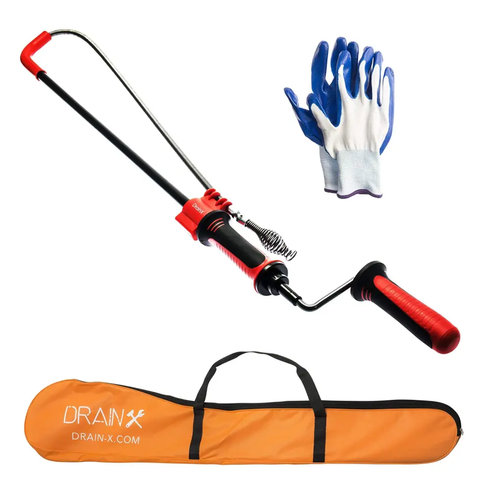 3FT Toilet Auger Swivel Drophead | Apply Drill or Manually