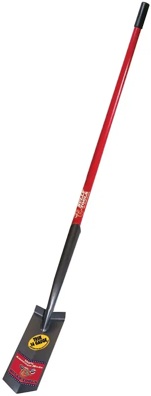 BULLY Tools 92720 Trenching Shovel, 4 W Blade, 14 ga Gauge, Steel Blade, Fiberglass Handle, Generous Handle