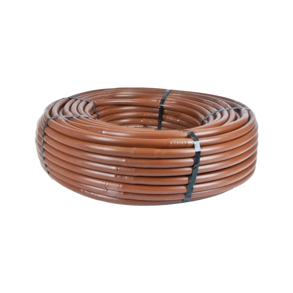 17mm Soaker Hose Drip Tubing - 12" Spacing 1 GPH Check Valve Pressure Compensating (100') DIG, A1-112P-CV