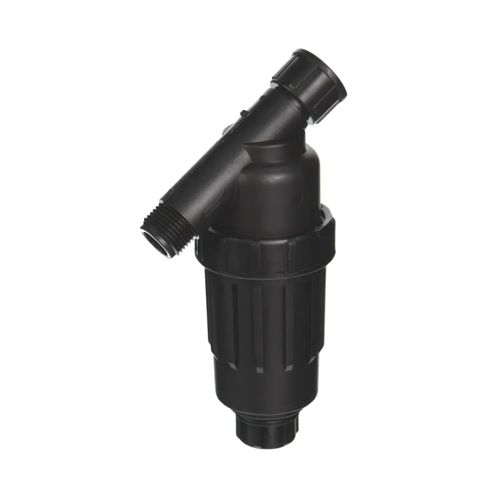 DIG 3/4" Swivel FHT-MHT Drip Irrigation Y Filter Polyester Screen & Flush Cap (155 or 200 Mesh)